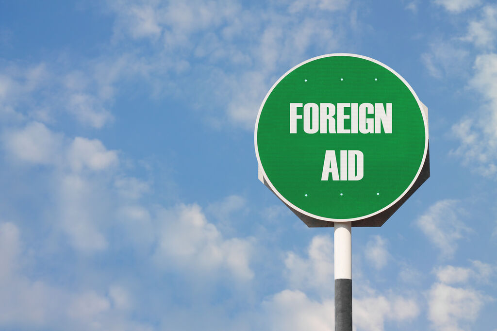 Foreign Aid sign