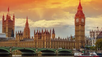 House of Lords at sunset