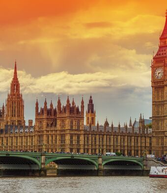 House of Lords at sunset