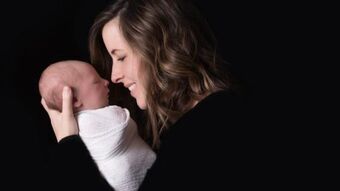 Black woman and newborn 6