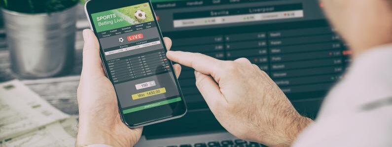 Football gambling online smartphone laptop 0 15