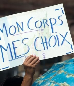 Abortion france my body my choice protest