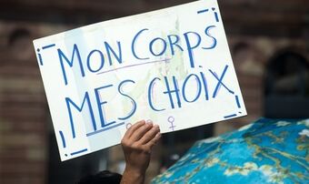 Abortion france my body my choice protest