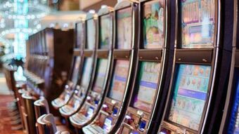 Row of betting machines casino 1c