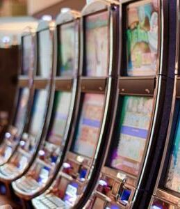 Row of betting machines casino 1c