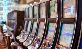 Row of betting machines casino 1c