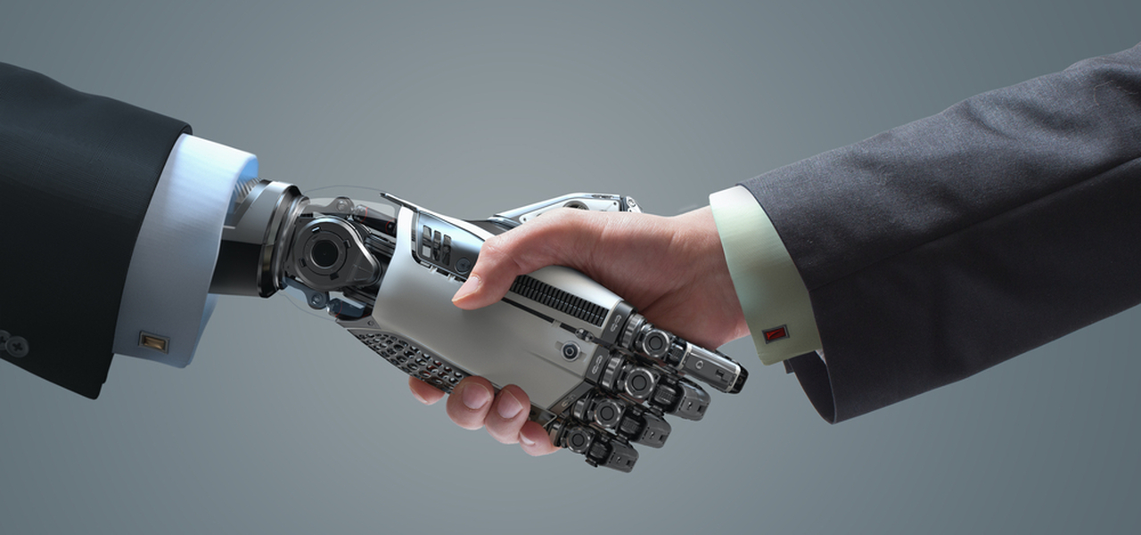 Robot human hand shake