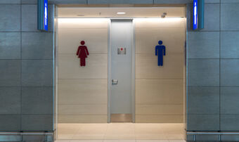 Toilet signs female male