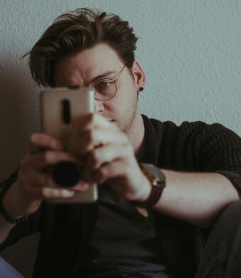 Man on phone
