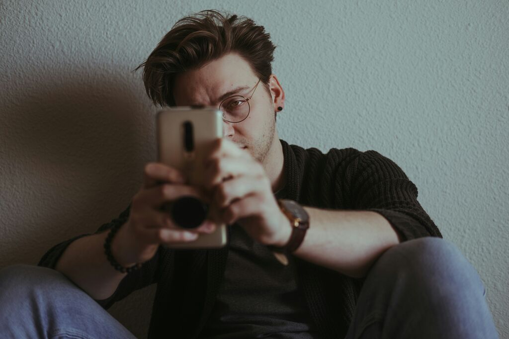 Man on phone