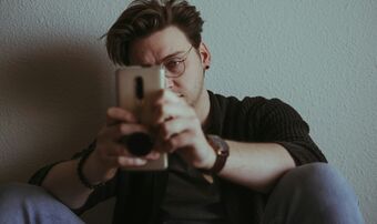 Man on phone
