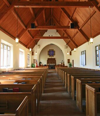 Inside of church