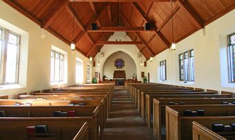 Inside of church