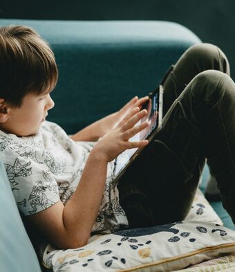 Child on tablet