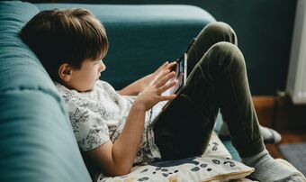 Child on tablet