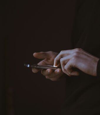 Phone in darkness