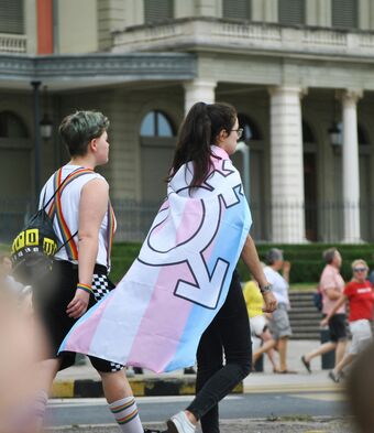 Trans protest
