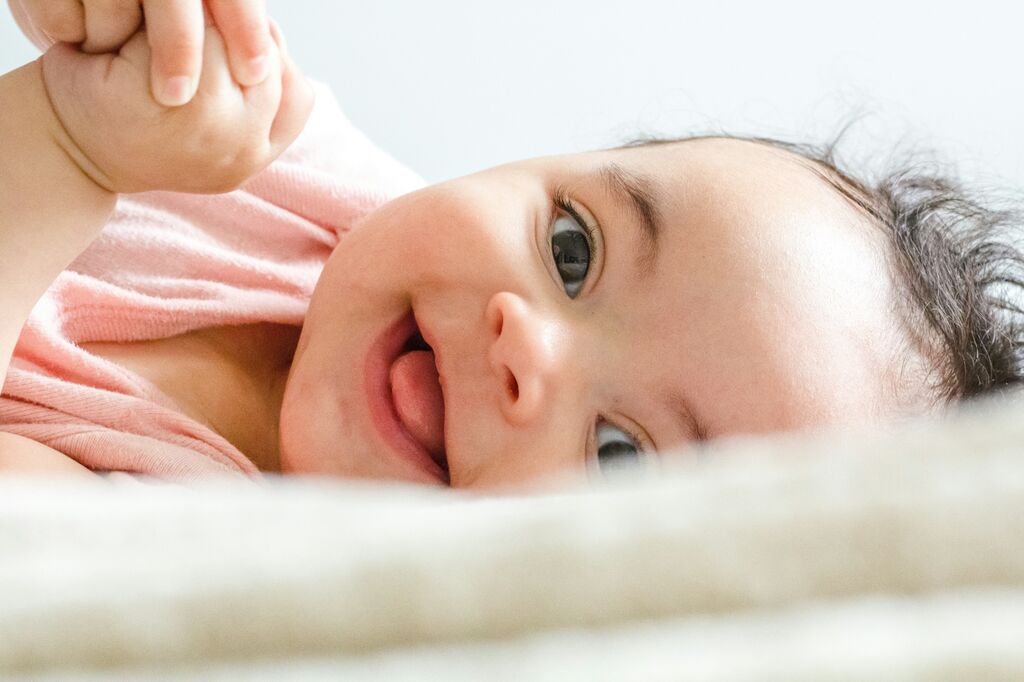 Photo of baby smiling