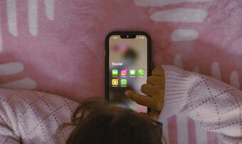 Phone in bed