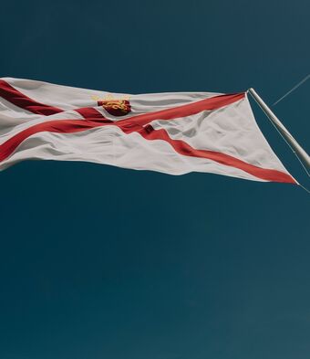 Jersey flag channel islands