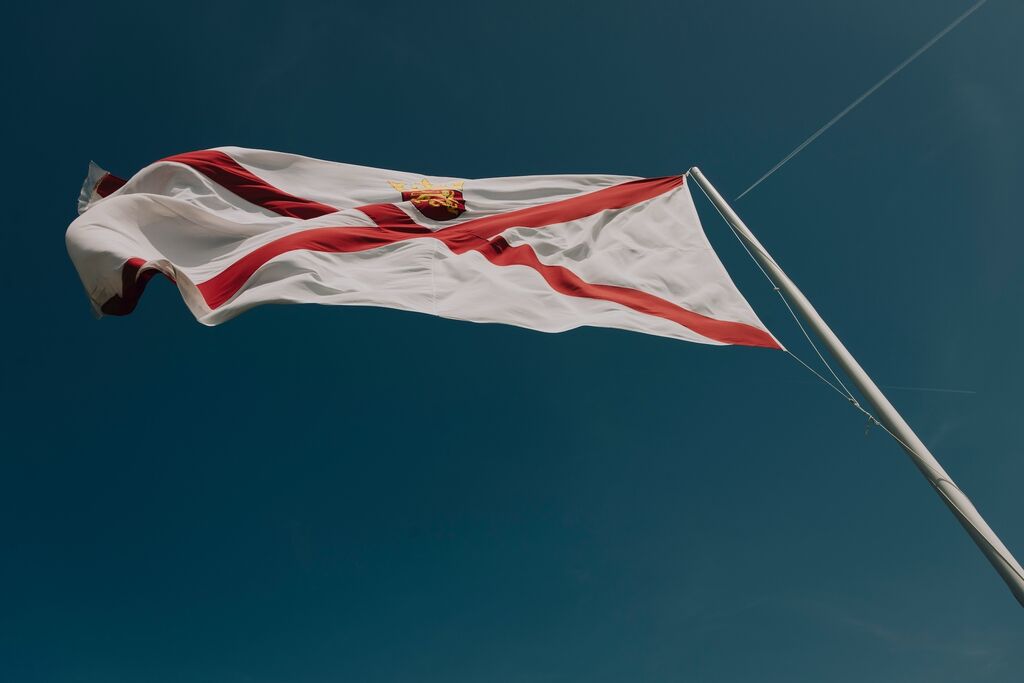 Jersey flag channel islands