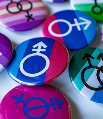 Transgender pride buttons badges