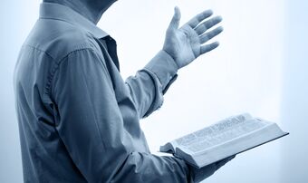 Preacher Bible street evangelist