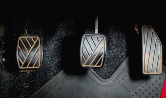 Car pedals brake