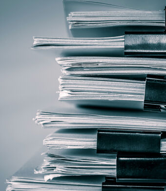 Papers documents pile of letters medium