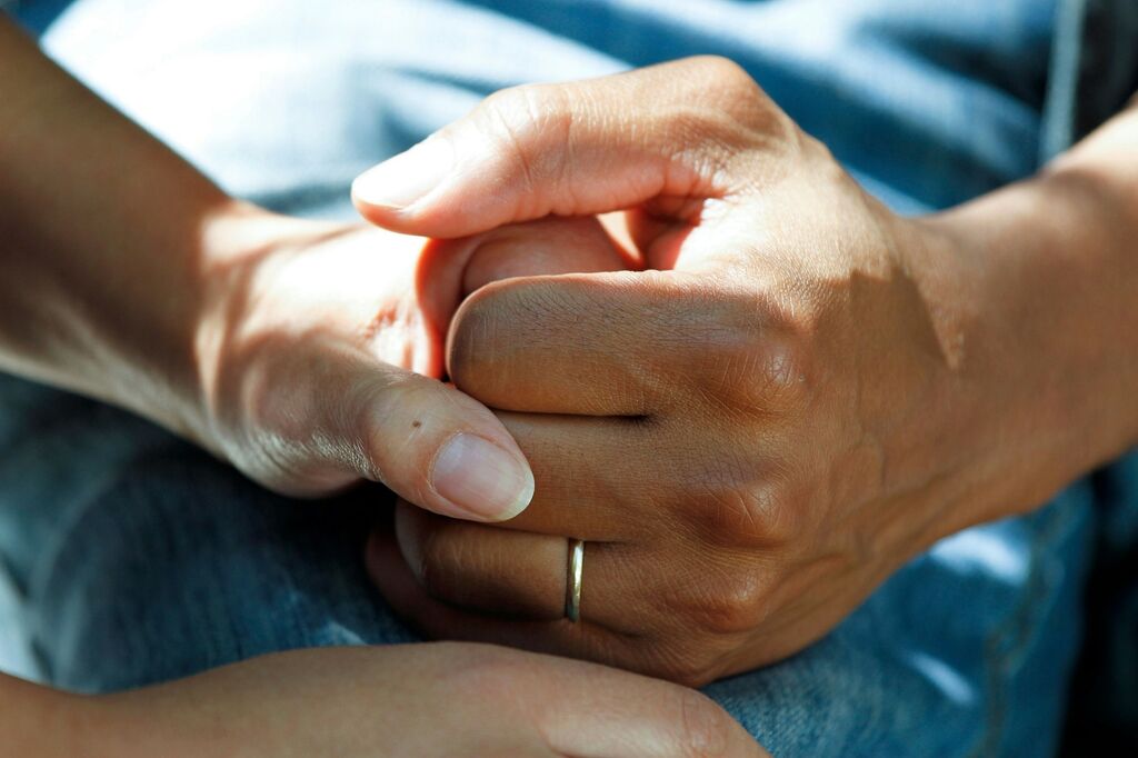 Hands care hospital old age