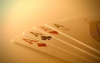 Playing cards gambling