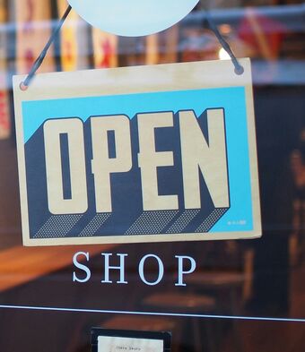 Shop sign retail