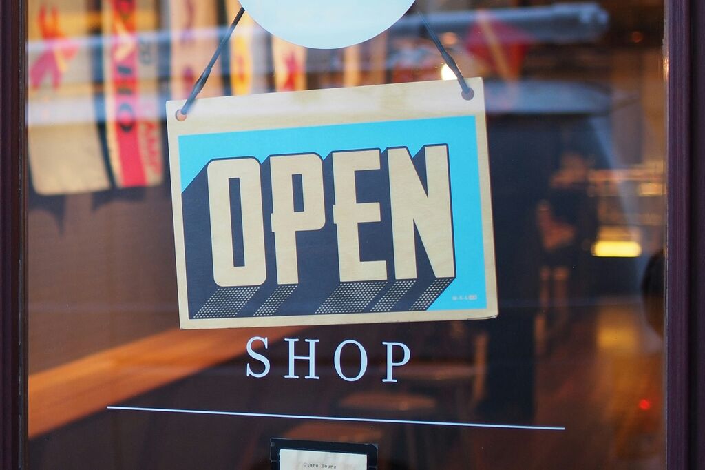 Shop sign retail