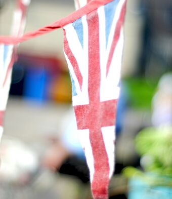 UK flags bunting nation