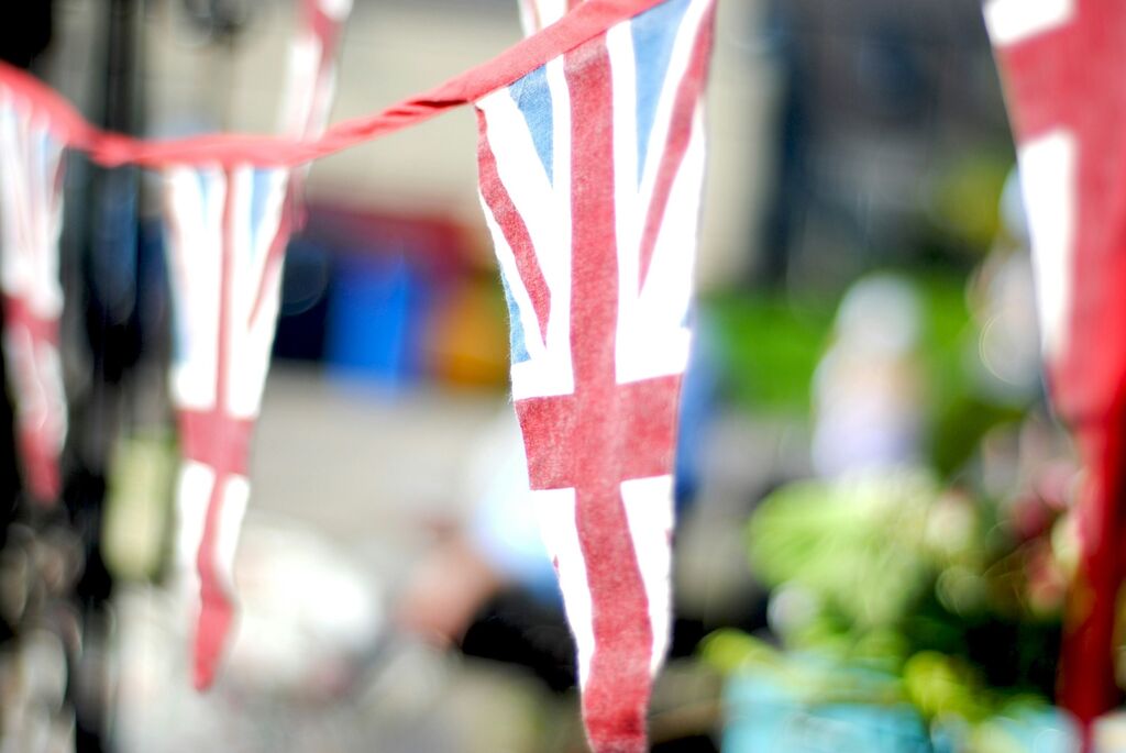 UK flags bunting nation