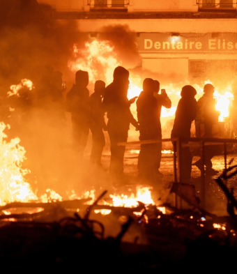 France prostests fire october 2026