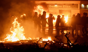 France prostests fire october 2026