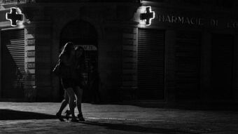 Flickr Thomas Simon Silhouette of girls walking street 2 2