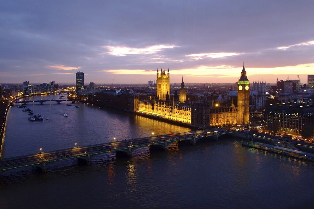 Westminster at dusk